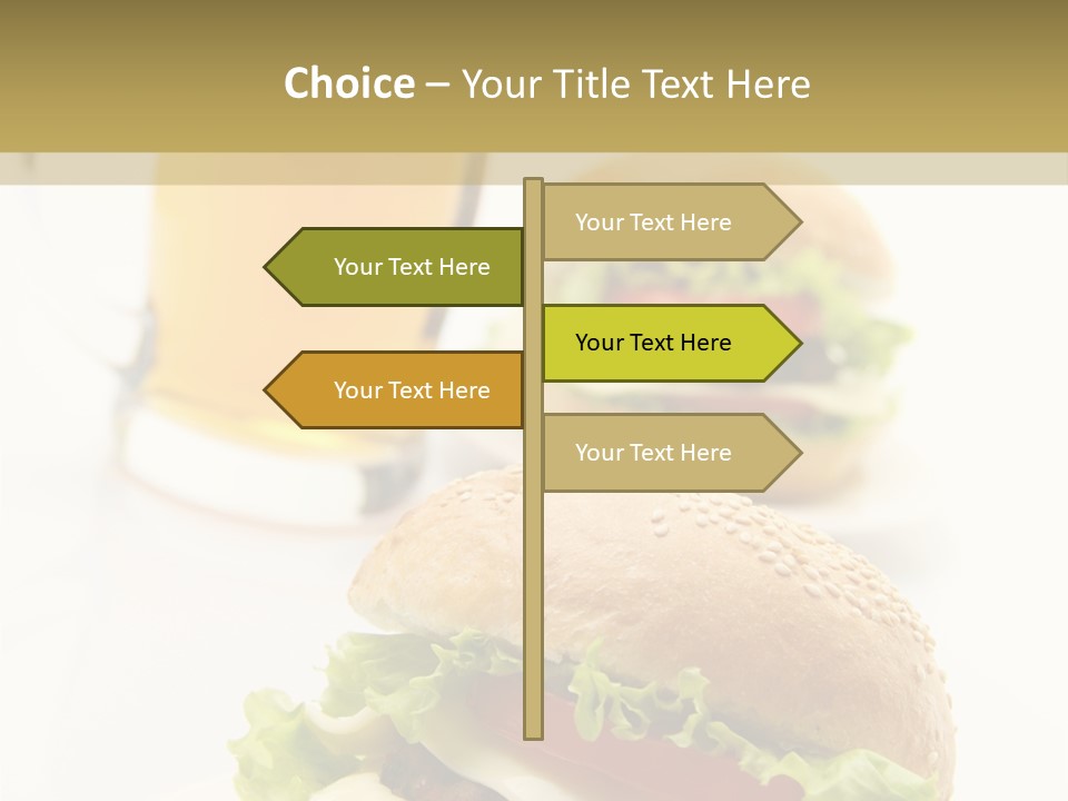 Unhealthy American Dinner PowerPoint Template