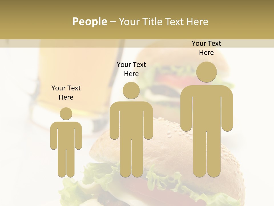 Unhealthy American Dinner PowerPoint Template