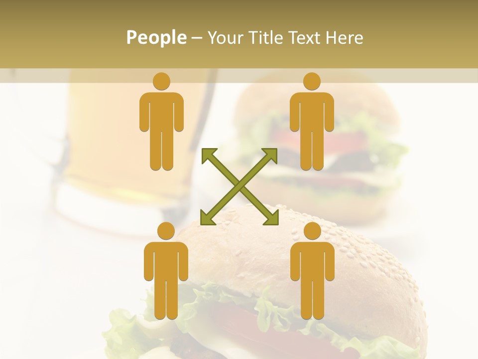 Unhealthy American Dinner PowerPoint Template