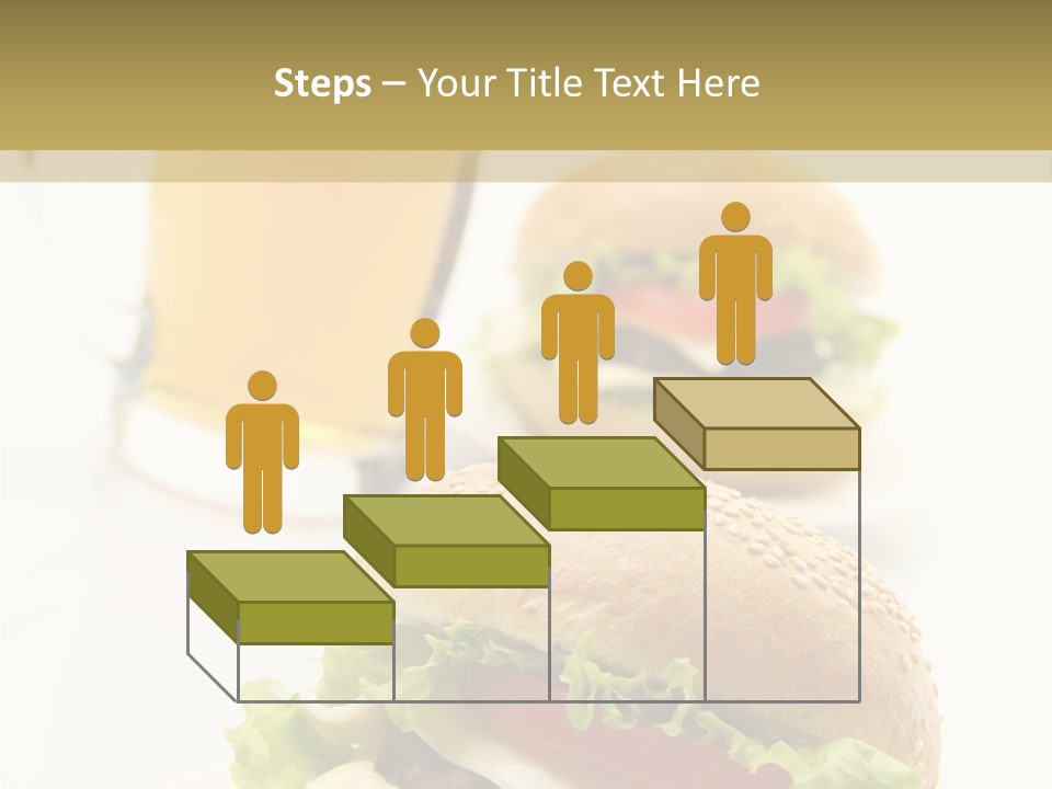 Unhealthy American Dinner PowerPoint Template