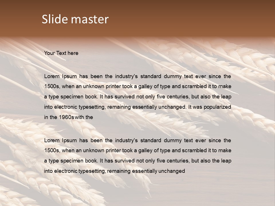 Board Landscape Organic PowerPoint Template