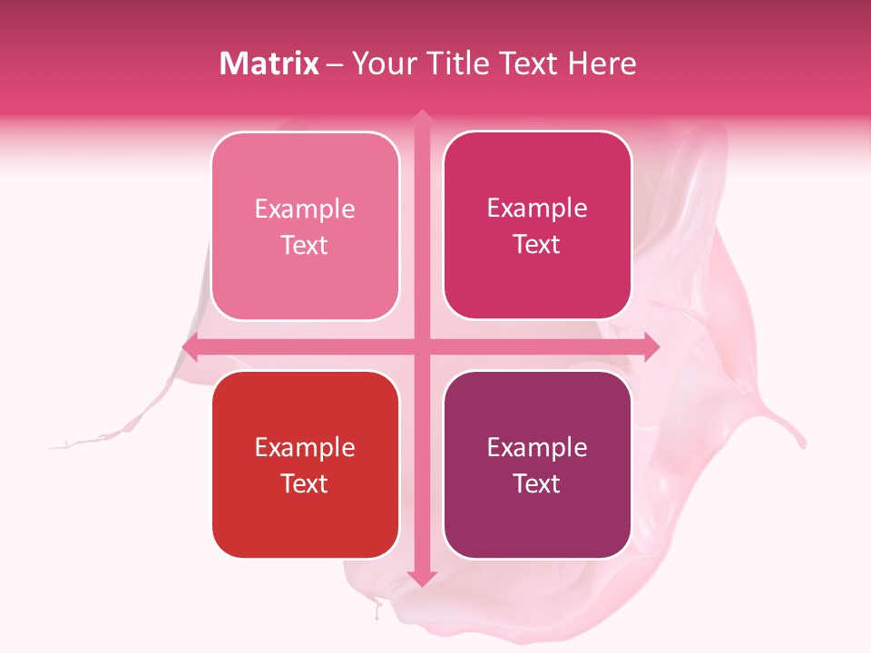 White Abstract Paintbrush PowerPoint Template