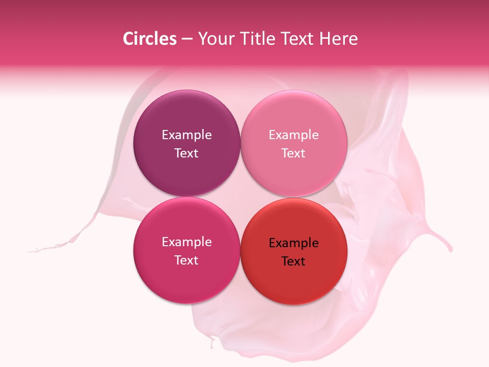 White Abstract Paintbrush PowerPoint Template