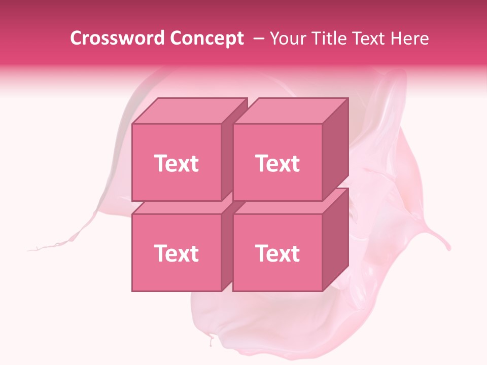 White Abstract Paintbrush PowerPoint Template