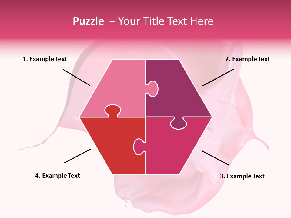 White Abstract Paintbrush PowerPoint Template