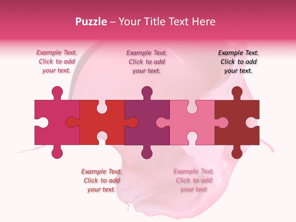 White Abstract Paintbrush PowerPoint Template