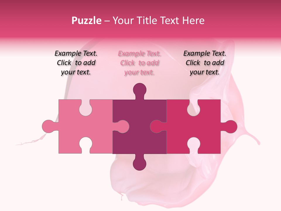 White Abstract Paintbrush PowerPoint Template