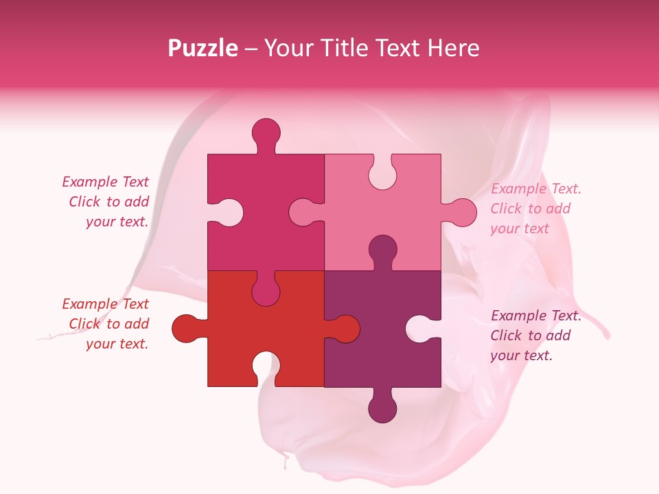 White Abstract Paintbrush PowerPoint Template