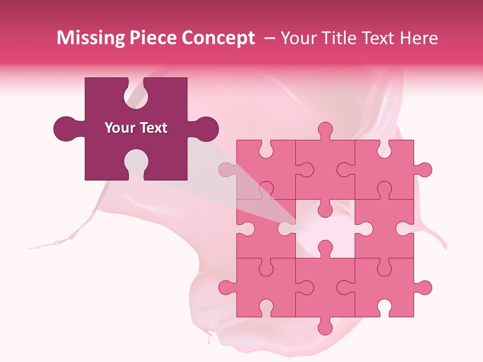 White Abstract Paintbrush PowerPoint Template