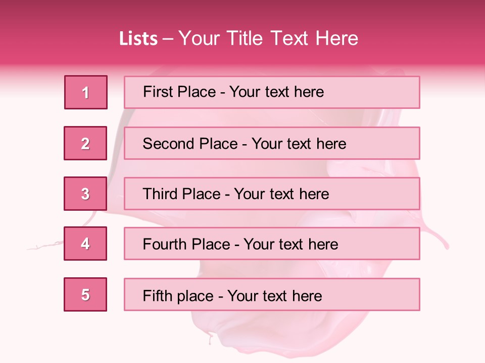 White Abstract Paintbrush PowerPoint Template