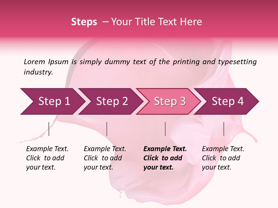 White Abstract Paintbrush PowerPoint Template