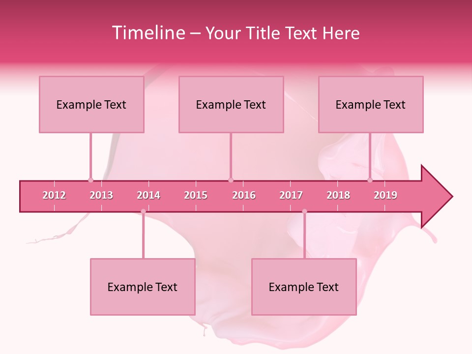 White Abstract Paintbrush PowerPoint Template