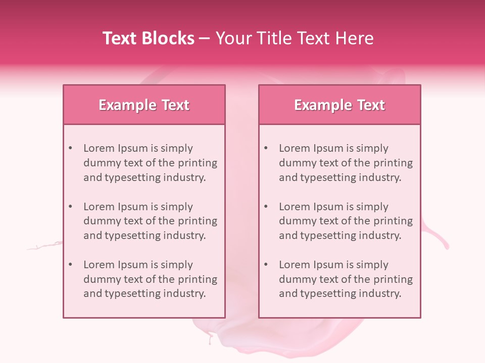 White Abstract Paintbrush PowerPoint Template
