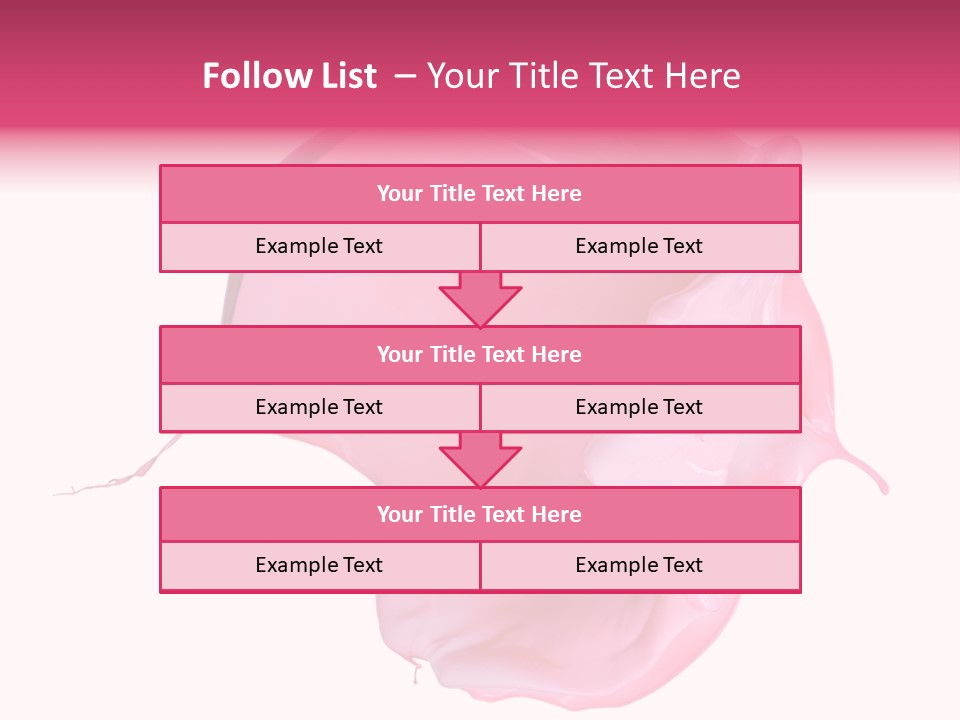 White Abstract Paintbrush PowerPoint Template