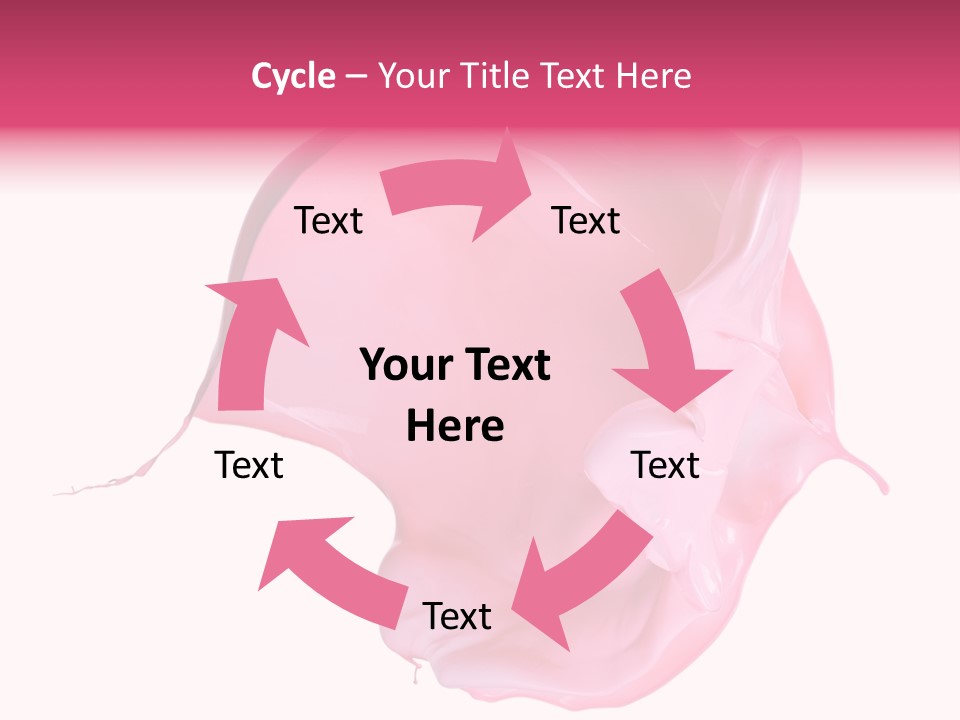 White Abstract Paintbrush PowerPoint Template