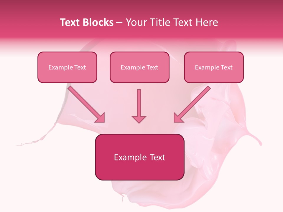 White Abstract Paintbrush PowerPoint Template