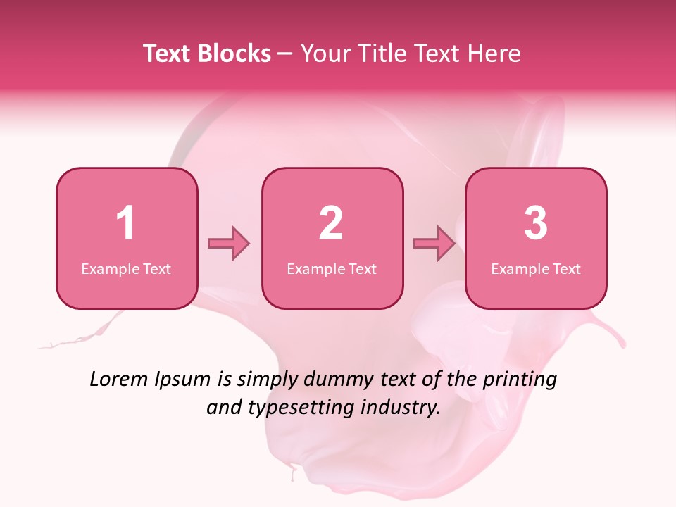 White Abstract Paintbrush PowerPoint Template