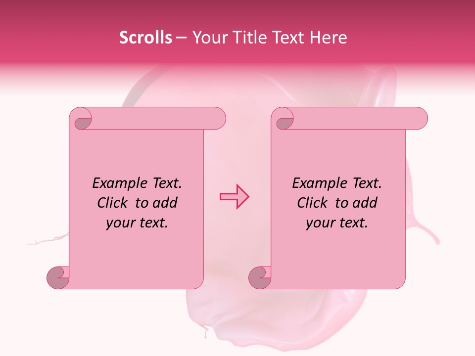 White Abstract Paintbrush PowerPoint Template