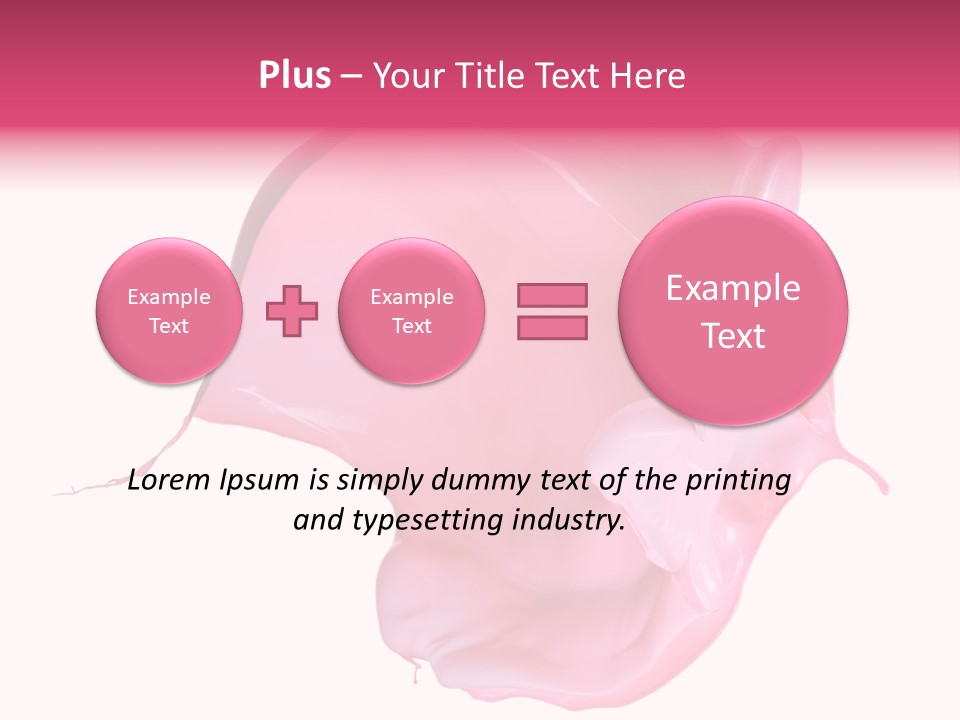 White Abstract Paintbrush PowerPoint Template