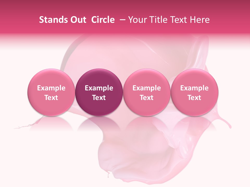 White Abstract Paintbrush PowerPoint Template