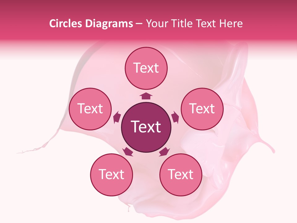 White Abstract Paintbrush PowerPoint Template