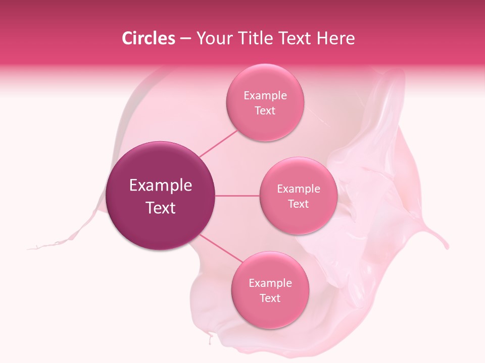 White Abstract Paintbrush PowerPoint Template