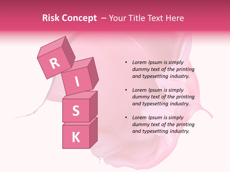 White Abstract Paintbrush PowerPoint Template