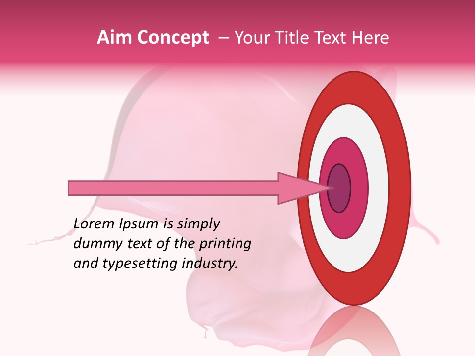 White Abstract Paintbrush PowerPoint Template