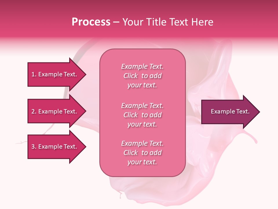 White Abstract Paintbrush PowerPoint Template