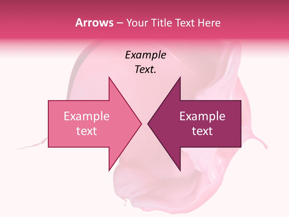 White Abstract Paintbrush PowerPoint Template