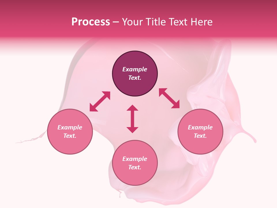 White Abstract Paintbrush PowerPoint Template