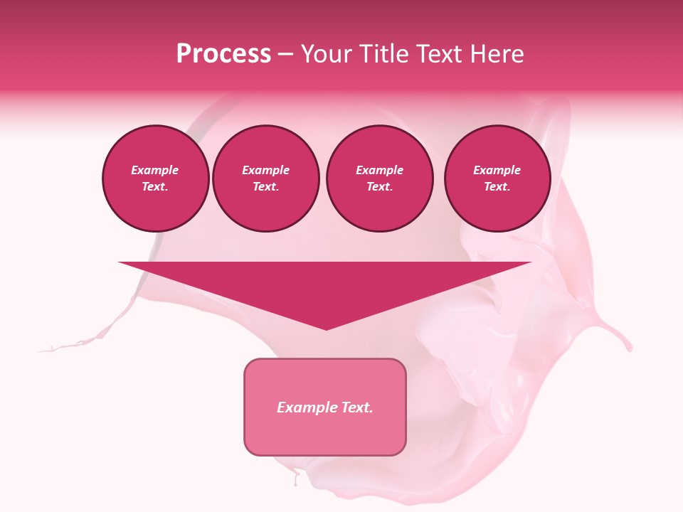 White Abstract Paintbrush PowerPoint Template