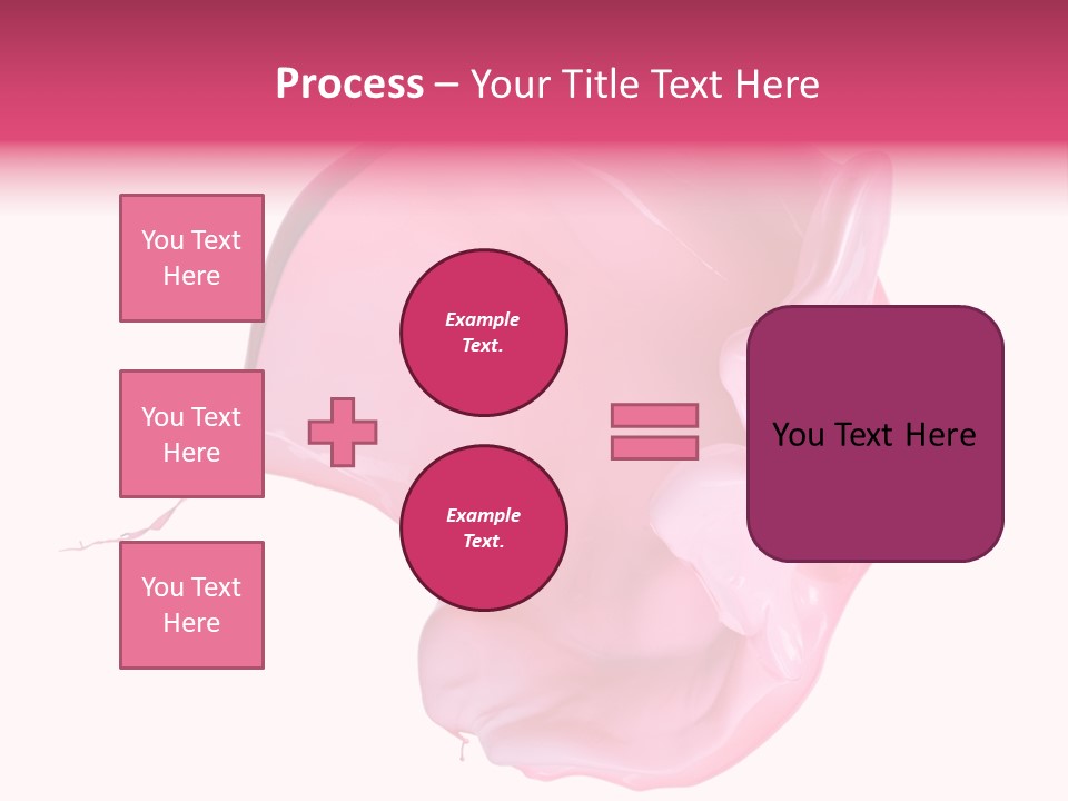 White Abstract Paintbrush PowerPoint Template