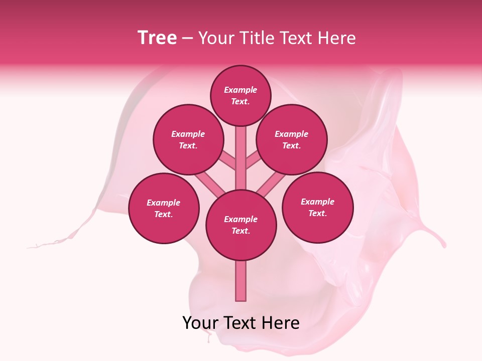 White Abstract Paintbrush PowerPoint Template