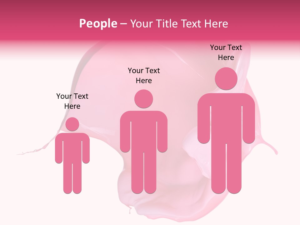 White Abstract Paintbrush PowerPoint Template