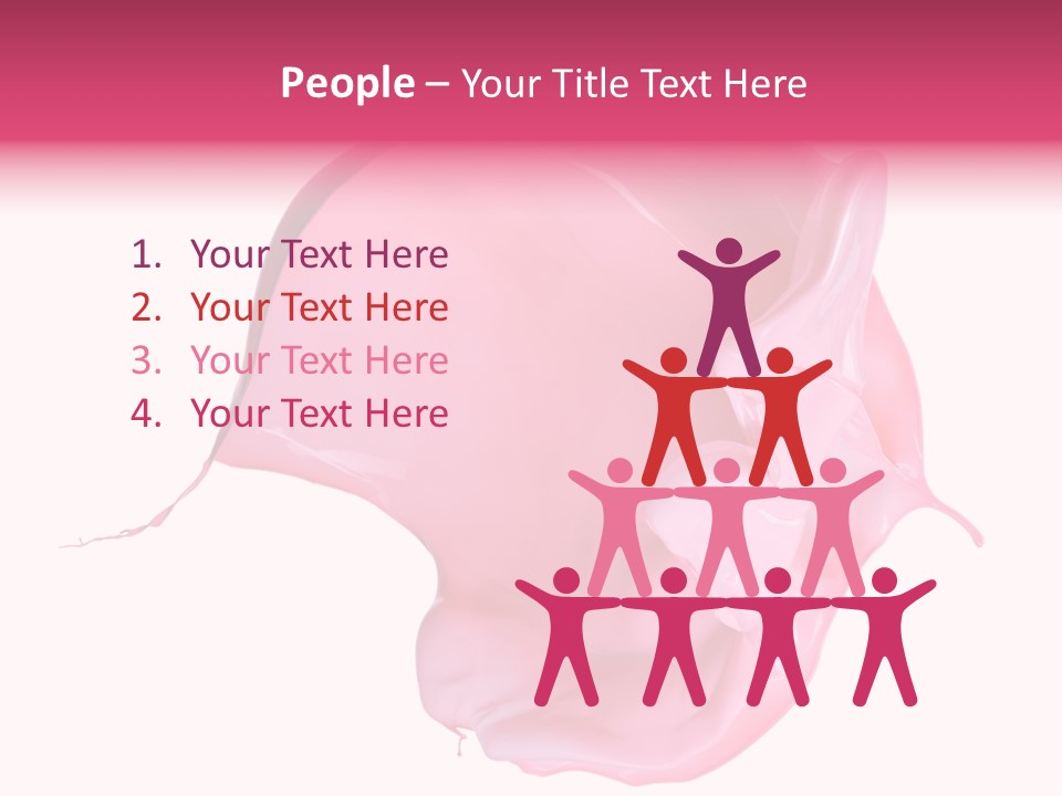 White Abstract Paintbrush PowerPoint Template