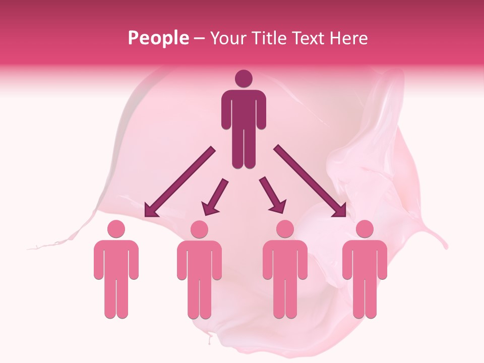 White Abstract Paintbrush PowerPoint Template