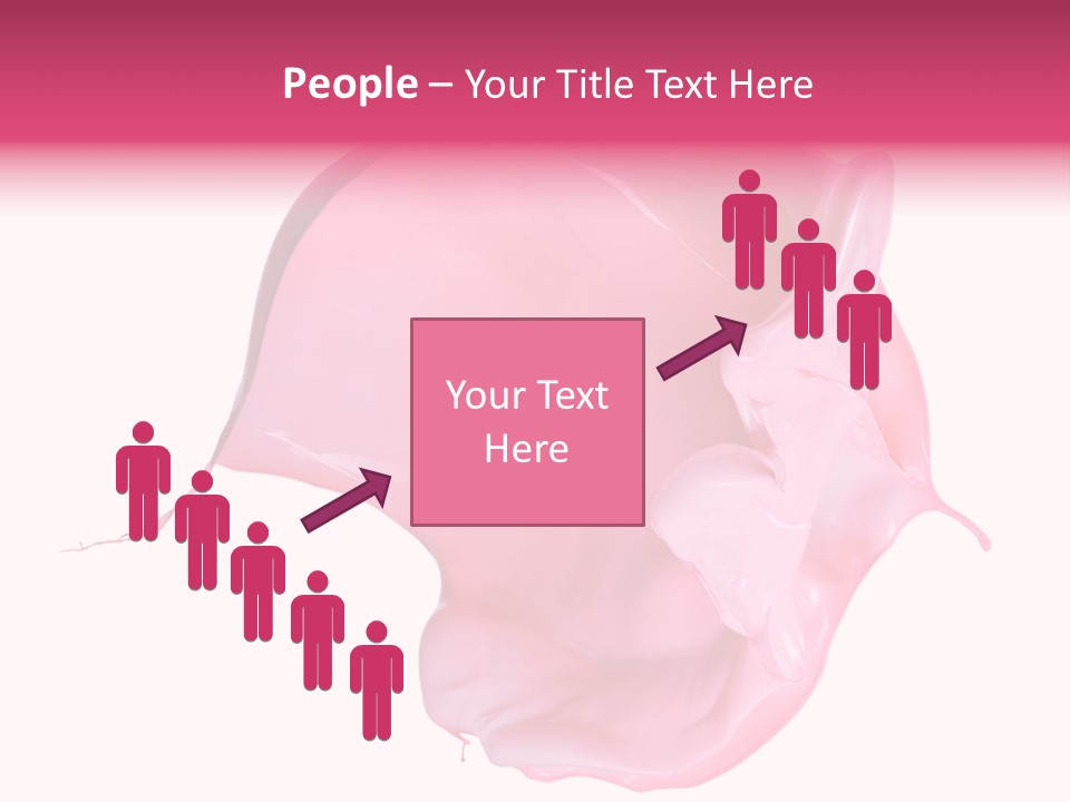 White Abstract Paintbrush PowerPoint Template