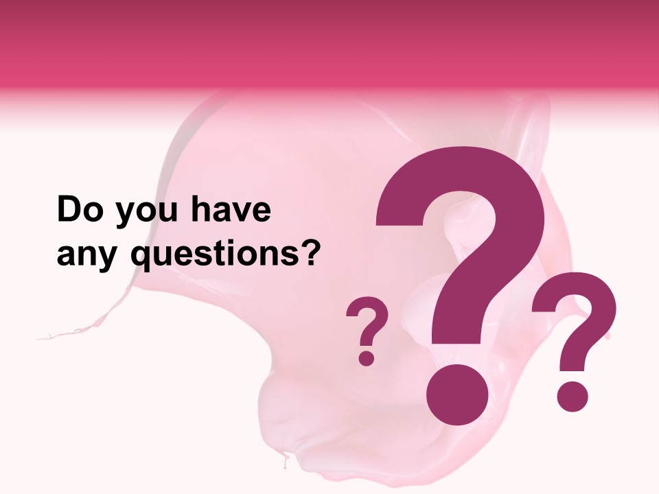 White Abstract Paintbrush PowerPoint Template