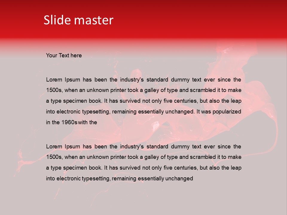 Black Hand Brush PowerPoint Template