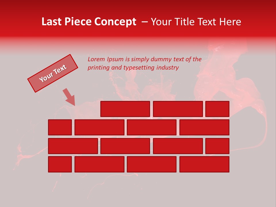 Black Hand Brush PowerPoint Template