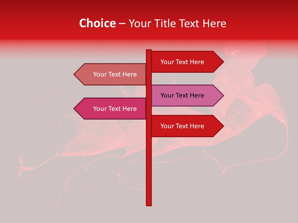 Black Hand Brush PowerPoint Template