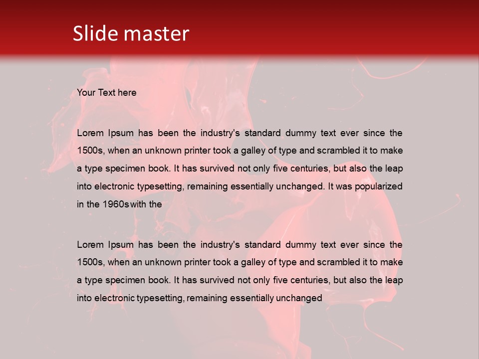 Hand Splashing Splash PowerPoint Template