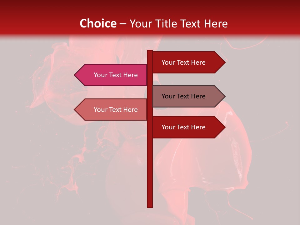 Hand Splashing Splash PowerPoint Template