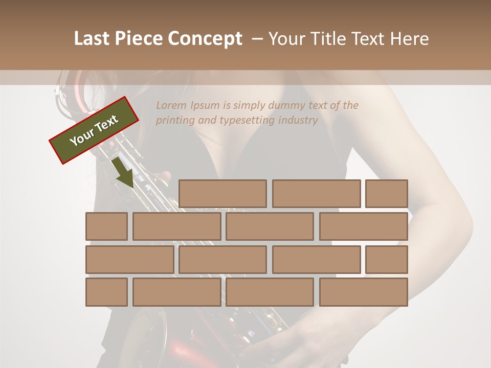 Lady Perform Blondie PowerPoint Template