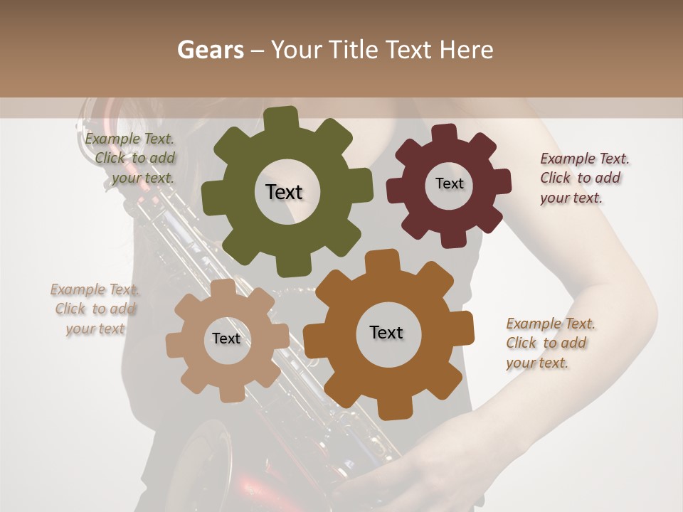 Lady Perform Blondie PowerPoint Template