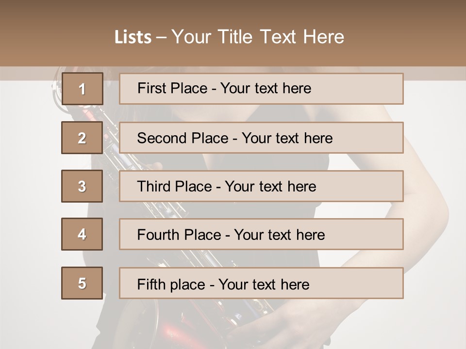 Lady Perform Blondie PowerPoint Template