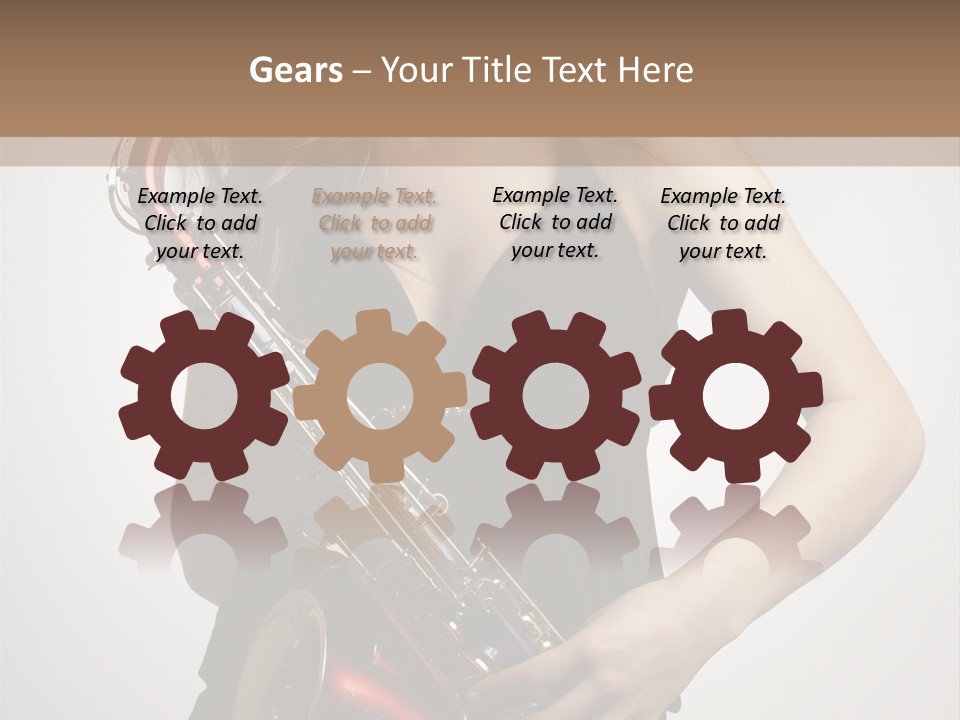 Lady Perform Blondie PowerPoint Template