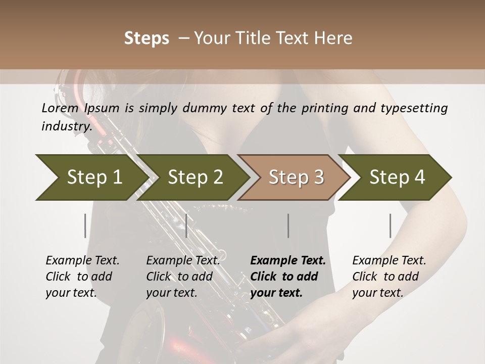 Lady Perform Blondie PowerPoint Template