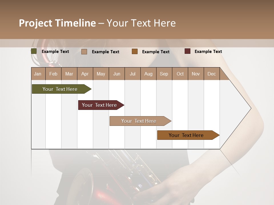 Lady Perform Blondie PowerPoint Template